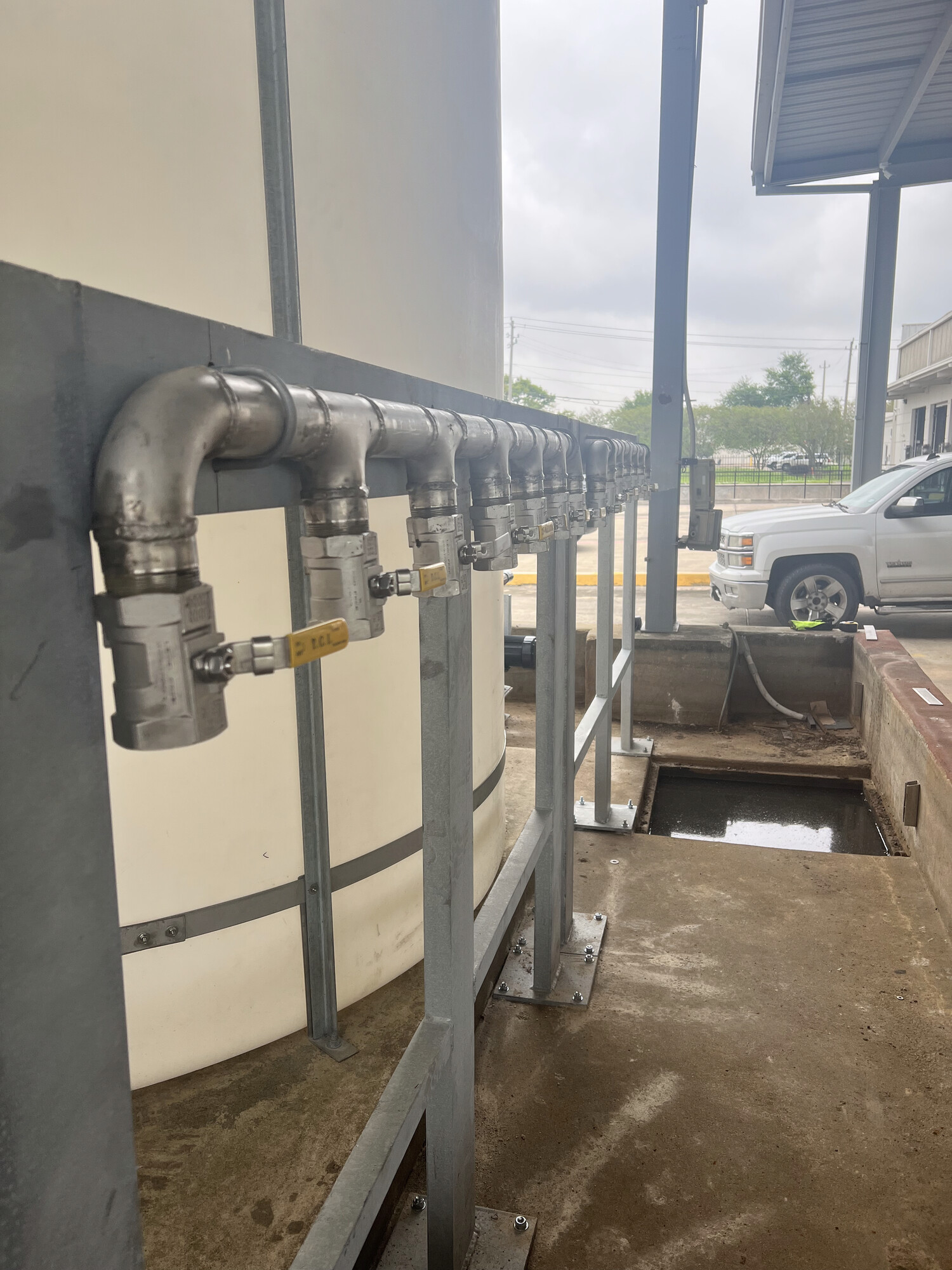 Pasadena chemical mixing system — piping